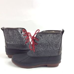 gianni bini stormie glitter duck boots